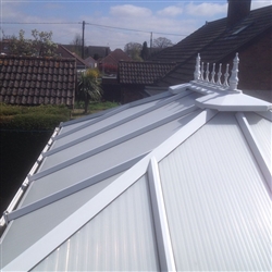 Conservatory roof after cleaning, Woodbridge, Suffolk